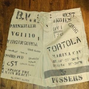 Men's Pussers British West Indies Stencil Shorts XXL